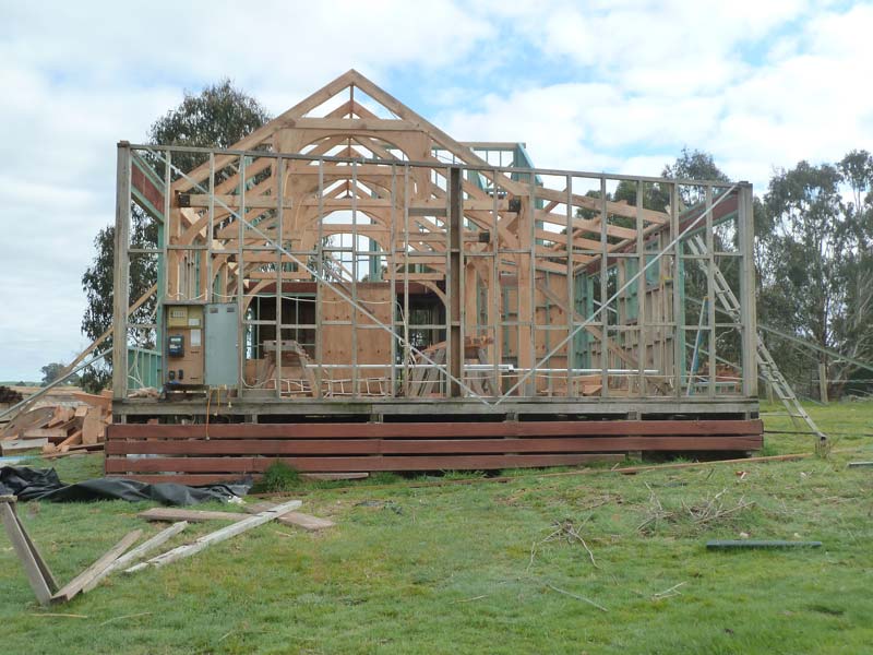 Big Mountain Homes - Traditional Heavy Timber Home - Under Construction